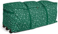 Covermates Christmas Tree Rolling Cinch Bag 6-7.5 ft Trees, Green Snowflake