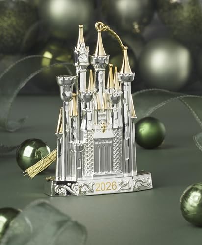 Lenox 2026 Disney Castle Silverplate Ornament