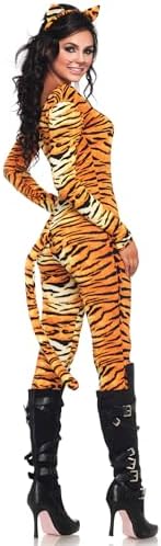 Leg Avenue Women's 2 Piece Wild Tigress Catsuit Costume