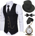 EFORLED Halloween 1920s Mens Costume 2026,Adult Gangster Mobster Outfit