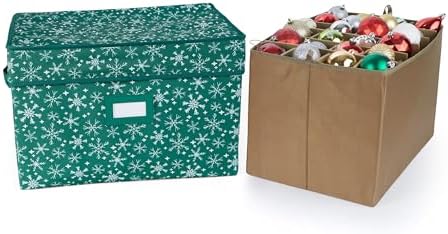 Covermates Adjustable Ornament Storage Box, 19.25" W x 13" D x 12.5" H