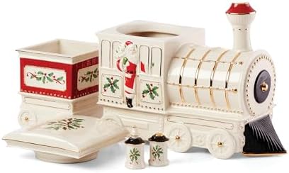 Lenox Holiday Train Porcelain 5-Piece Christmas Serving Set