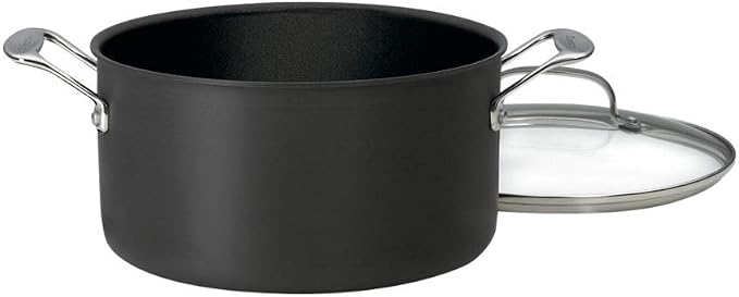 Cuisinart Chef's Classic Stainless Steel Stock Pot 6 qt Black