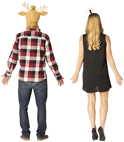 Rasta Imposta Deer in Headlights Couples Costume, One Size Fits Most Adults