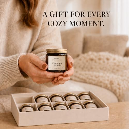 YINUO Fall & Winter Scented Candles for Home, 12 Pack Gift Set, 3.5 oz Each