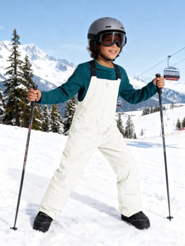 Haloumoning Boys Snow Bibs Kids Ski Pants 5-14 Years
