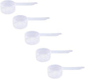 35cc Long Handle Measuring Scoop (2.5 Tablespoon / 1.25 oz / 35mL) - Heavy-Duty Plastic Spoon for Powders, Protein, Coffee, and Baking, 5-Pack