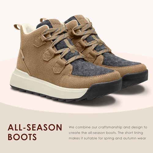 AIRHAS Women's Winter Warm Snow Boots for Women Comfortable Water-Resistant Womens Ankle Boots Fashion Booties