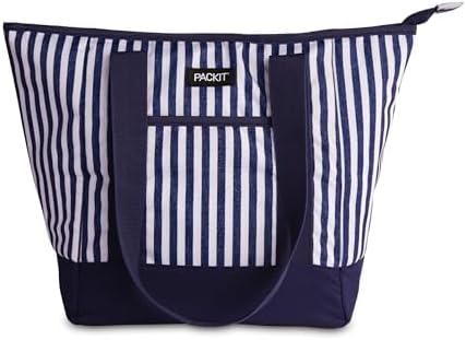 PackIt Built with ECOFREEZE Technology, Reusable, Foldable, Zip Closure, with Shoulder Straps for Easy Carrying