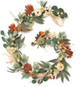 Valery Madelyn 6ft Fall Garland for Mantle with Pumpkins