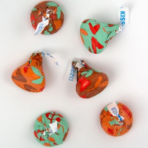 168 Pcs Fall Candy Milk Chocolate Hershey's Kisses Autumn Mix (27 oz)