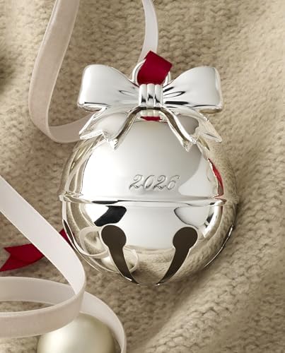 Lenox 2026 Jingle Bell Silverplate Ornament