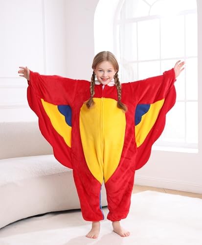 Animal Onesie Pajamas for Kids, Soft Flannel Halloween Cosplay Costume for Boys Girls