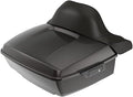 Advanblack Road Glide Tour Trunk Pack Black Jack Metallic King Tour Trunk Pack Luggage +Wrap-Around Backrest Pad for '97-'25 Harley Touring Road King Street Glide Electra Glide CVO models