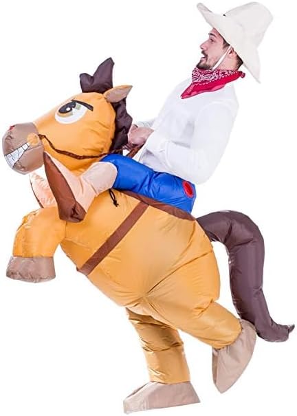 Spooktacular Creations Halloween Ride-On Inflatable Horse Costume Adult