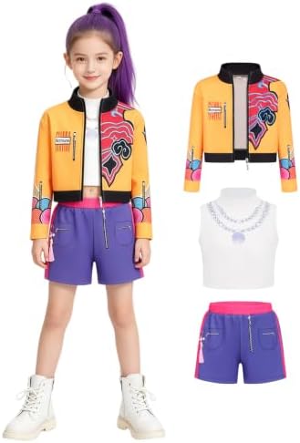Kids Pop Singer Group Costume Girls Halloween Costumes Cosplay Outfit Set