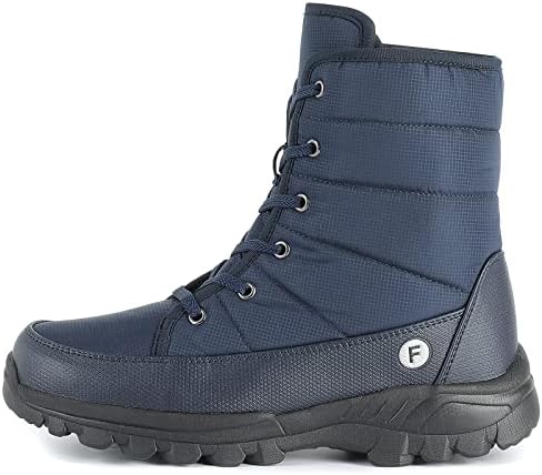 Men's Warm Winter Snow Boots Unisex Shoes Outdoor Anti-Slip Lightweight Cold Weather Boots