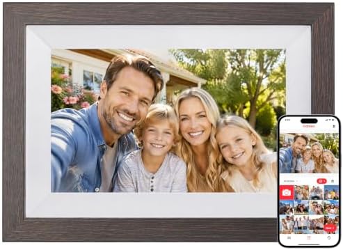 Ciowain 10.1" WiFi Digital Picture Frame, Smart Cloud, Frameo App