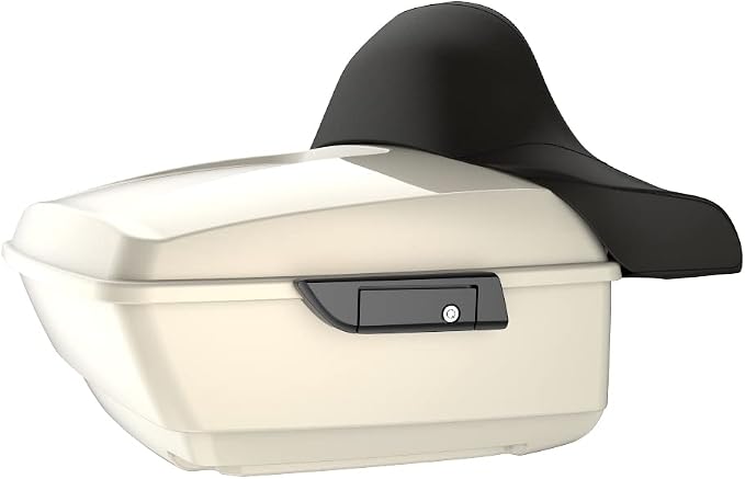 Advanblack Road Glide Tour Trunk Pack Morocco Gold Pearl King Tour Trunk Pack Luggage +Wrap-Around Backrest Pad for '97-'25 Harley Touring Road King Street Glide Electra Glide CVO models