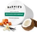Barnie's Coffee Santa's White Christmas Decaf Single Serve Coffee Pods with Coconut, Vanilla, and Caramel Flavors, Medium Roast Arabica Coffee Beans Compatible with Keurig Brewers, 48 Count