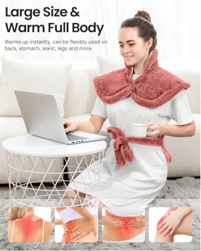 RENPHO Heating Pad for Neck Shoulders Back, Christmas Gift for Women & Mom