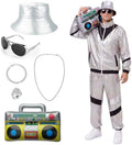 SOMSOC 80s 90s Hip-Hop Tracksuit Costume Set for Men Halloween Party
