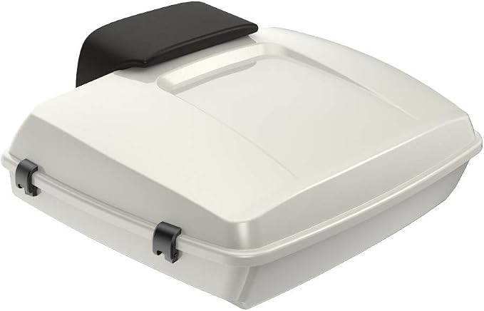 Advanblack Road Glide Tour Trunk Pack Bonneville Salt Pearl Razor Tour Trunk Pack Backrest Pad for '97-'25 Harley Touring Road King Street Glide Electra Glide CVO models