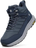 FitVille Men's Winter Boots Extra Wide, Water Resistant with Side Zipper, Non-Slip Warm Insulated Snow Outdoor Boots, Easy On/Off Comfortable