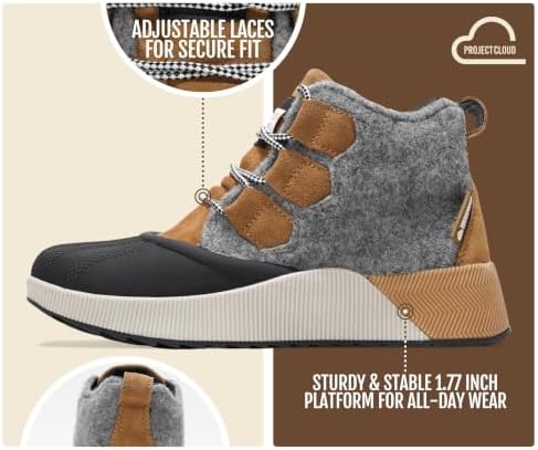 Project Cloud Waterproof Snow Boots for Women Fall Shoes for Women 2026