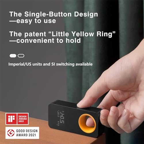 HOTO Pocket-Size Laser Measuring Tool, EDC Gadget Birthday Gift for Men Dad