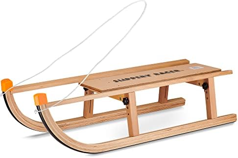 Slippery Racer Kids Wooden Foldable Snow Sled