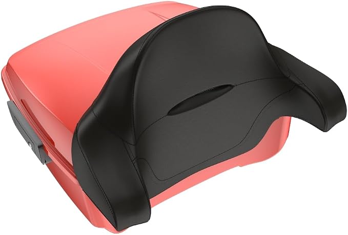 Advanblack Road Glide Tour Trunk Pack Laguna Orange King Tour Trunk Pack Luggage +Wrap-Around Backrest Pad for '97-'25 Harley Touring Road King Street Glide Electra Glide CVO models
