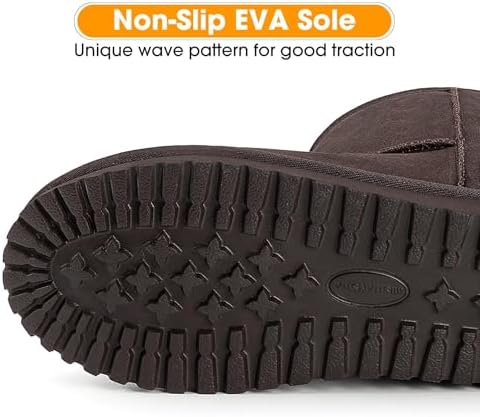 Mishansha Suede Winter Snow Boots for Women Warm Faux Fur Lined Waterproof