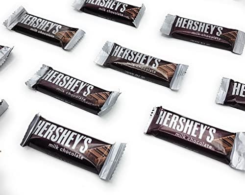 HERSHEY'S Milk Chocolate Snack Size Candy Bar, 5 Pound Bulk Package