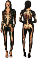 Tipsy Elves Sexy Halloween Skeleton Bodysuit for Women - One Piece Costume