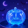 Halloween Ghost Bao Glitter-Squishy Stress Balls with Steamer Halloween Skull Slow-Rise Basket Stuffer Party Favors(Blue)