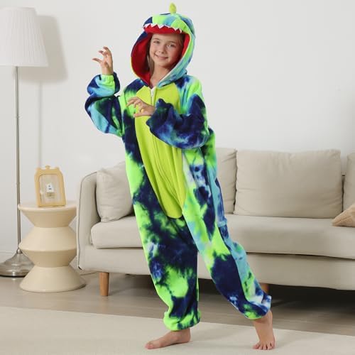 One Piece Pajamas Animal Kids Onesie, Animal Pajamas Halloween Cosplay Costume for Girls Boys