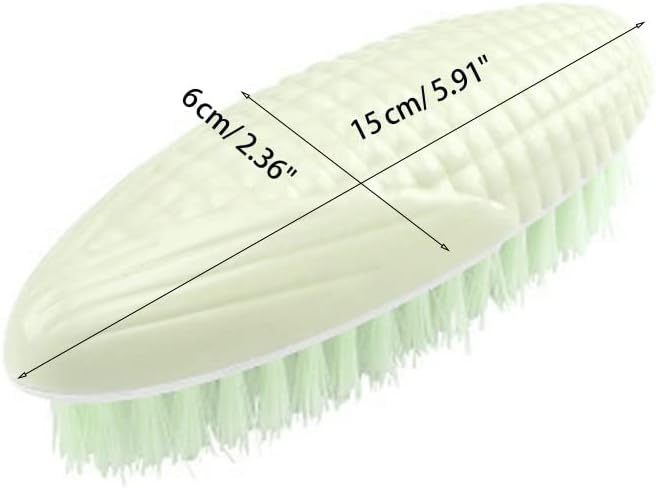 Laundry Brush Soft Bristle Corn Shape Cleaning Shoe Washing Bathtub Tool(D)