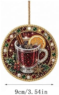 6PCS Christmas Ornaments DIY Pearl Diamond Art Kits for Adult Holiday