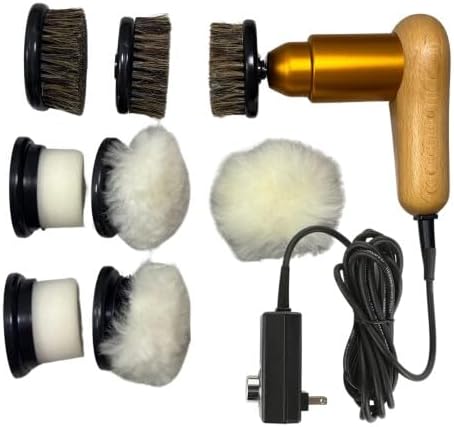 Best Electric Shoe Shine Polisher Buffer With 9 Replaceable Brush Heads Supports Multiple Shoe Polish Colors Shoe Buffer Drill Attachment Shoe Polish For Leather Men's Shoe Shine Kit