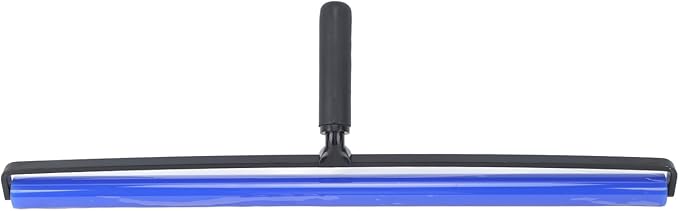 GOWENIC Static Dust Removal Roller, Sticky Blue Silicone Soft Cleaner Roller with Black Handle for Lint Pet Hair Lint Reusable Carpet Fabric (20 Inch)