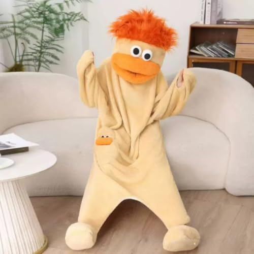 Adult Big Mouth Monster Onesie with Giant Comb, Funny Halloween Cosplay Outfit for Christmas Party Sleepwea
