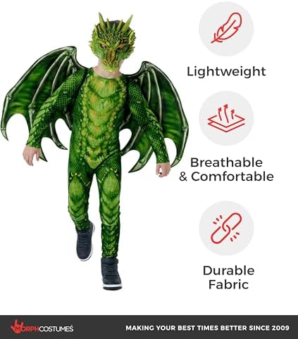 Morph Dragon Costume Kids, Dragon Wings, Halloween Costumes for Kids