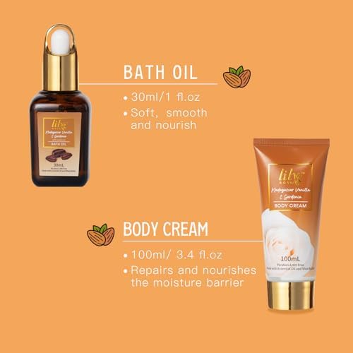 9Pcs Vanilla Spa Gifts for Mom, Birthday Gifts, Spa Gift Baskets for Women