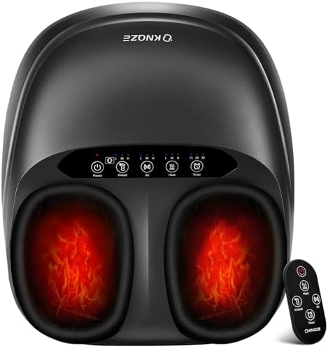 KNQZE Shiatsu Foot Massager with Heat for Plantar Fasciitis, FSA Eligible