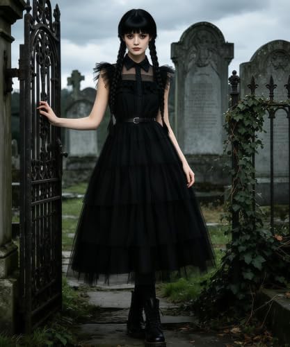 Adult Dress for Women Gothic Family Princess Costume with Accessories Set