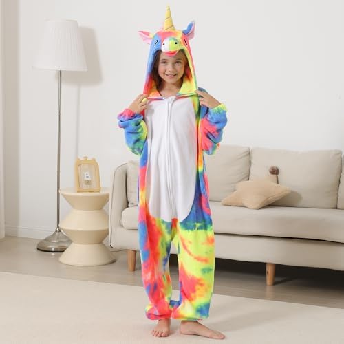 One Piece Pajamas Animal Kids Onesie, Animal Pajamas Halloween Cosplay Costume for Girls Boys