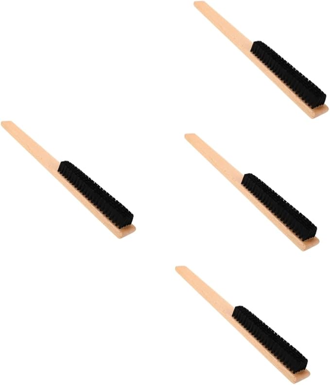 Healeved 4pcs Laundry Scrubbing Brush for Clothes Lint Tool for Fabrics and Hats and Lightweight Hair Cleaning Brush for