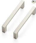 Ravinte 30 Pack Solid 4 Inch Kitchen Square Cabinet Handles Brushed Nickel Pulls Drawer Pulls Kitchen Cabinet Hardware Handles