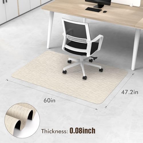 Blvornl Office Chair Mat for Hardwood Floor, Computer Chair Mat, 47.2"x 60"